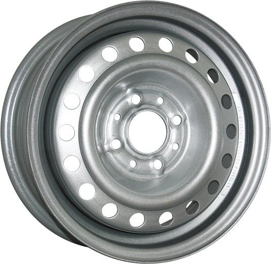 Диск Стальной TREBL мод.X40048 (коробка) 16х6.5 PCD 4х100 ET40 DIA60.1  Silver  